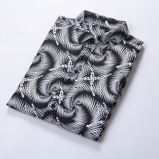 2025秋新款长袖大码衬衫翻领衬衫花衬衫9699P35平铺图，男装衬衫，星座1106