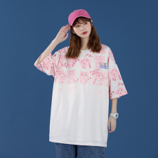 版权已注册2021夏季短袖纯棉上衣T恤女227-6-T929-P40，女装T恤，星座227