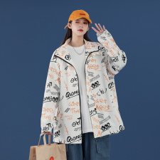 2021春装新款字母印花宽松外套227-6-JK918-P75，女装短外套，星座227