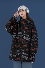 2021春装新款字母印花宽松外套227-6-JK918-P75，女装短外套，星座227