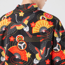21夏大码港风风ins潮和服开衫汉服半袖道袍防晒衣F12-1/P40，男装风衣，钱塘713
