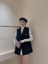 秋季新款2021年秋季新款百搭马甲，女装马夹，咖啡色