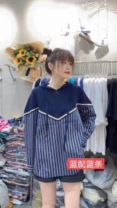 秋季新款拼接卫衣,女装卫衣/绒衫,萌之惠