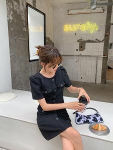 早秋小香风连衣裙,女装连衣裙,QY2