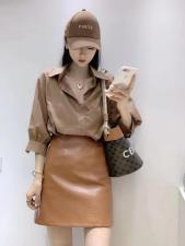 衬衫上衣鳄鱼皮半裙，女装衬衫，妍妍衣坊