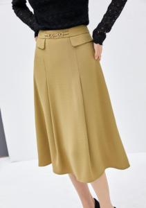 2021秋季新品 韩版中长款半身裙，女装半身裙，秋子丰色(1F)
