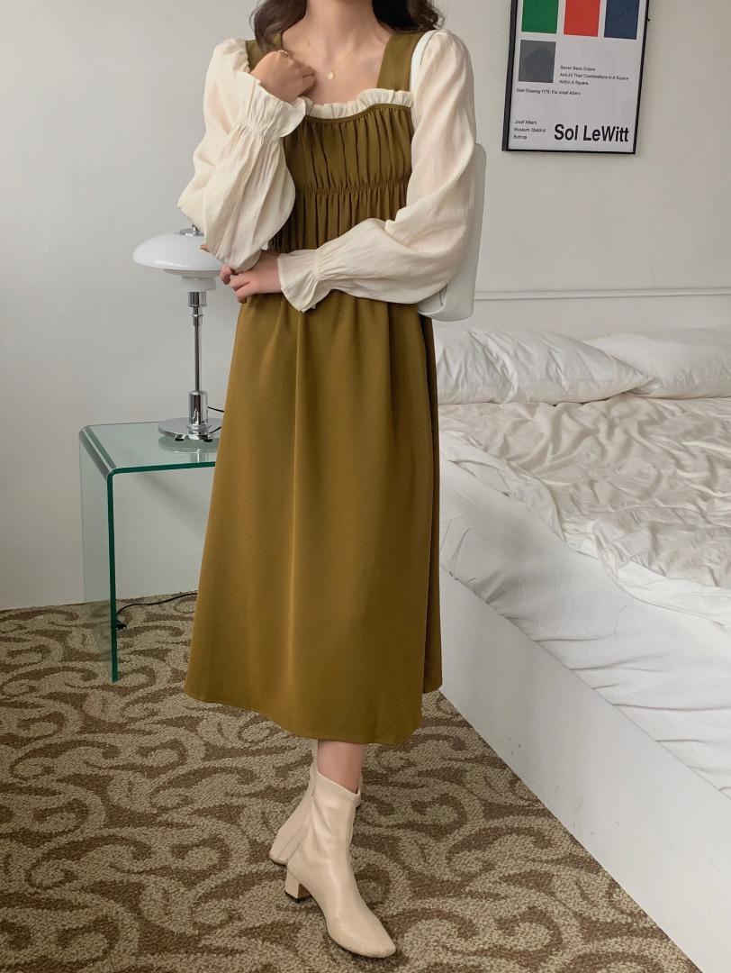 现货秋装轻淑连衣裙，女装连衣裙，达丽依秀