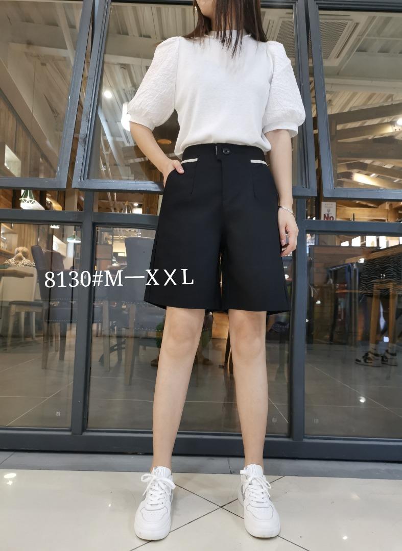 2021早秋新款字母松紧腰时尚五分裤M一XⅩL，其它，简 影