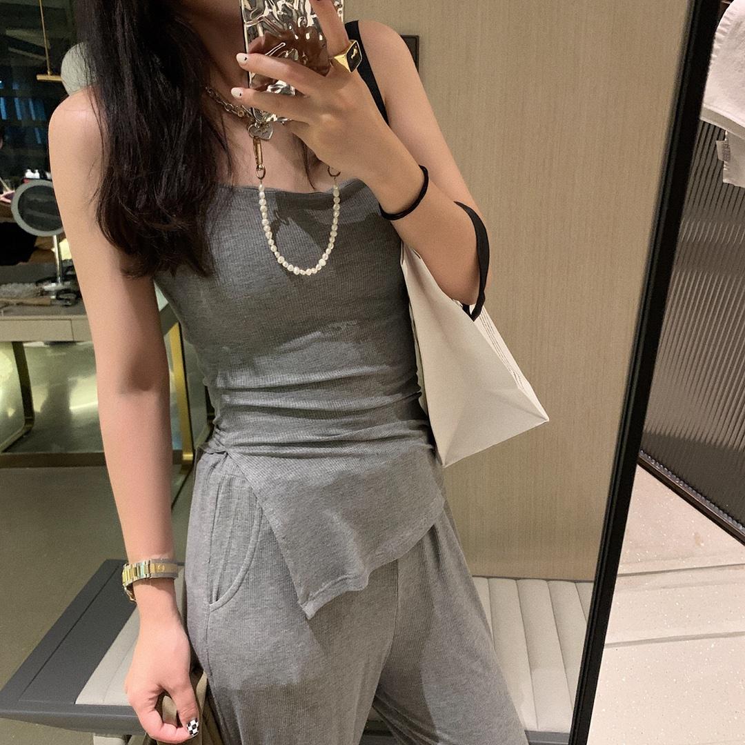 吊带长裤两件套，女装背心吊带，XTZ style