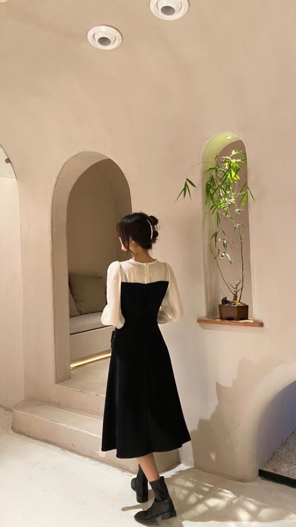 秋款新款现货连衣裙m-4xL，女装连衣裙，董与陈