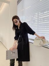 早秋新款明线连衣裙，女装连衣裙，ZHOU CHU