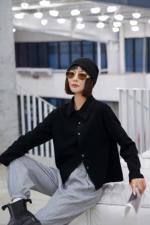 新款斜纽扣百搭打底，其它，C&B