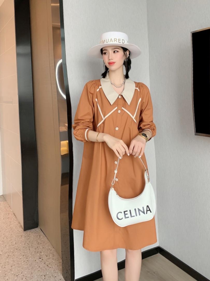 现货，秋装连衣裙，女装连衣裙，精典蓝月