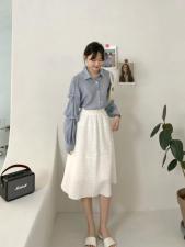 袖子打褶衬衫，女装衬衫，TVMV(4F)