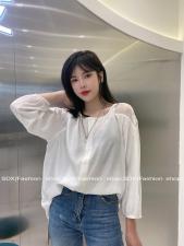 【现货】秋季新款拼蕾丝肩小衫，其它，色调轩