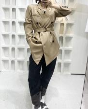 缎面西装外套，女装西装，U·M
