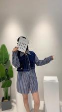 牛仔拼接假两件套，其它，吸引力