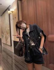 牛仔马夹，女装马夹，泓利
