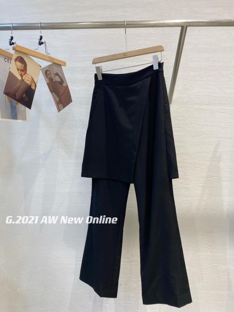 秋季新款围裙设计西装裤尺码SM，女装休闲裤，G