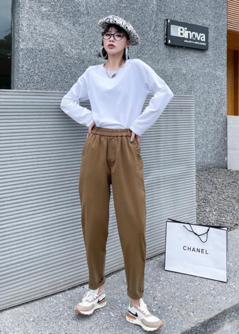 弹力休闲裤，女装休闲裤，研秀