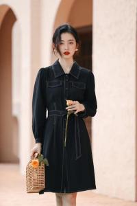 牛仔连衣裙,女装连衣裙,慕尚依依