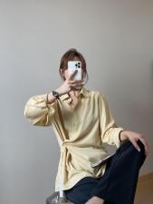 现货，小心机斜扣衬衫，主打蓝色，超燃，女装衬衫，她西子