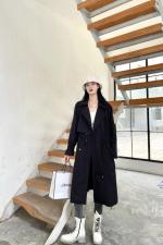 （现货）新款秋款 韩版百搭风衣外套,女装风衣,QIANCHEN 谦晨