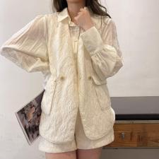 【现货】马甲短裤两件套，女装马夹，欧洛佛