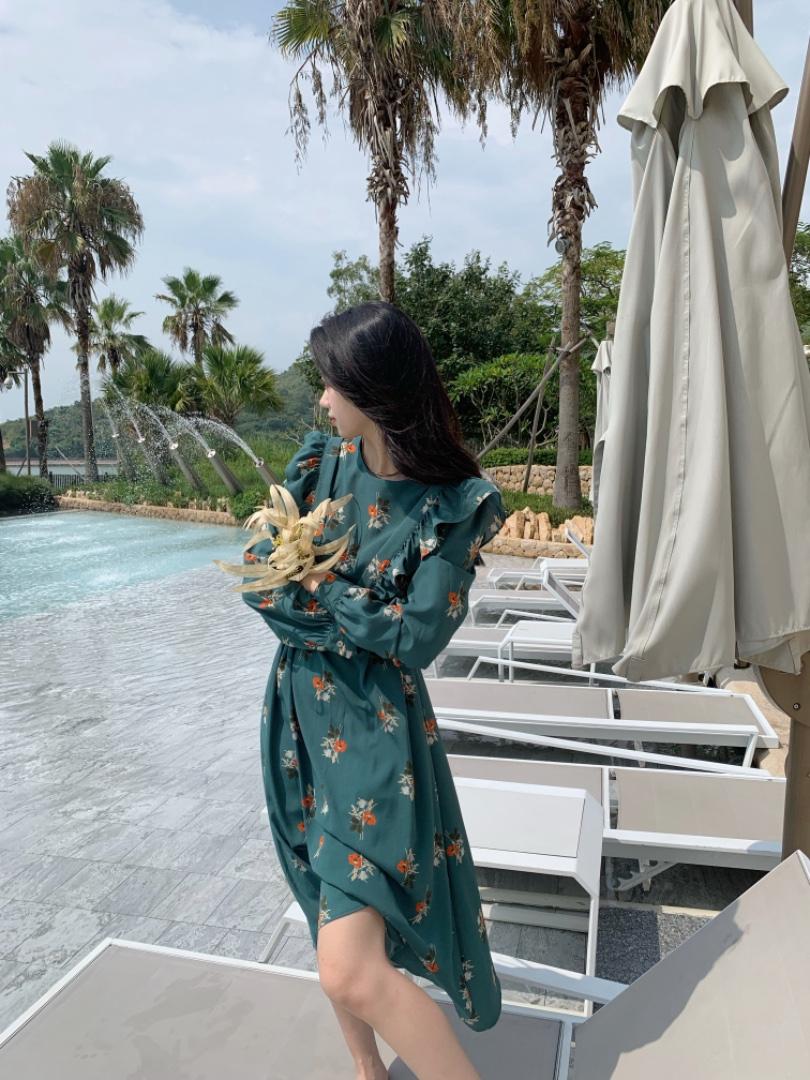 碎花连衣裙，女装连衣裙，MJJ