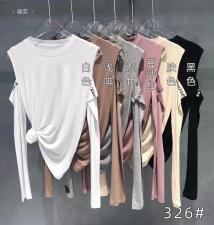 打底字母露肩款，其它，唯奕