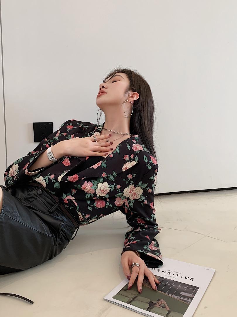 早秋印花西服，其它，ZHOU CHU