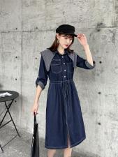 （现货）牛仔连衣裙，女装连衣裙，伊娜蕾尔