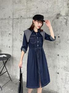 （现货）牛仔连衣裙,女装连衣裙,伊娜蕾尔