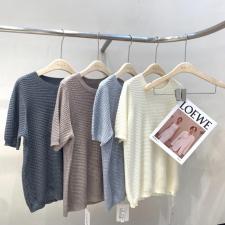 早秋针织短袖均码，其它，BAIBIANYIYI