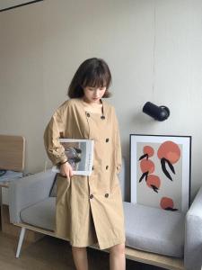 秋款风衣,女装风衣,戈朴