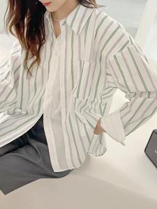 撞色条纹衬衫,女装衬衫,TVMV(4F)