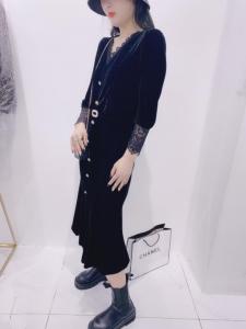 丝绒连衣裙,女装连衣裙,诗羽格格