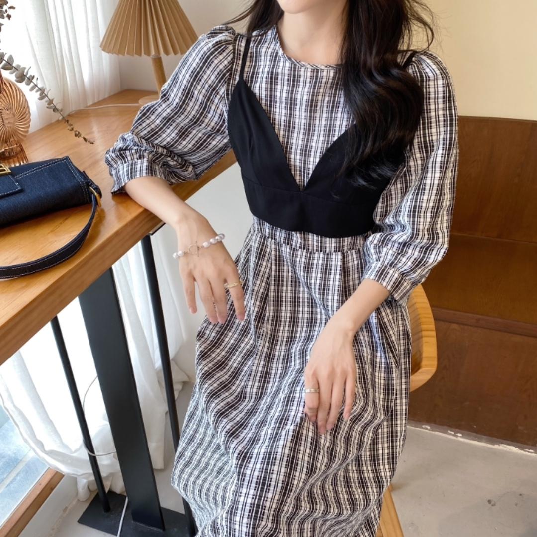 秋季新款连衣裙，女装连衣裙，E莎