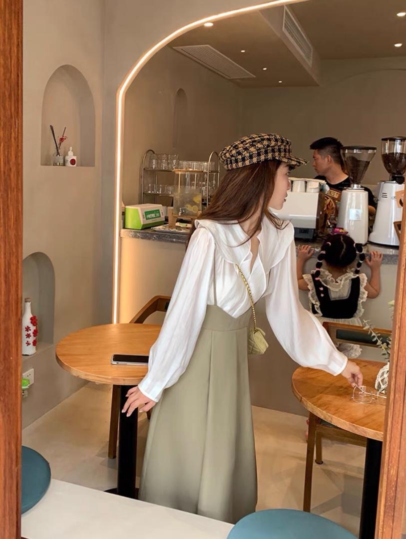 秋装两件套连衣裙美，女装连衣裙，贻思茗