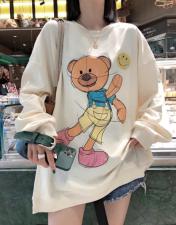 【秋款卫衣】彩绘小熊，，女装卫衣/绒衫，一杭