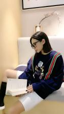 书记织带款卫衣，女装卫衣/绒衫，著朴