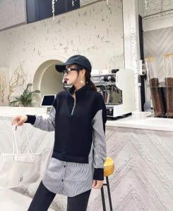 条纹拼接卫衣,女装卫衣/绒衫,梦幻美人鱼