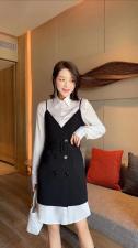 【现货】秋季新款双排扣两件套，其它，名依人