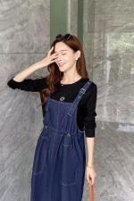 LG-NNQ6202初秋新款牛仔连衣裙套装，女装连衣裙，出色依屋