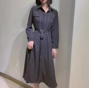 【东方名裳】早秋新款明线连衣裙,女装连衣裙,东方名裳