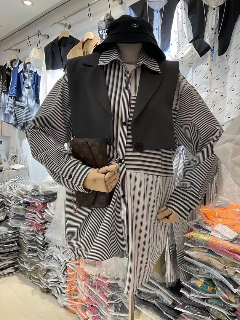 西装马甲真两件衬衣，女装西装，一杭