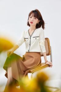 2021秋季新品 小香风针织蕾丝上衣,其它,秋子丰色(1F)