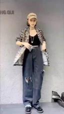 豹纹西装，女装西装，格格依轩
