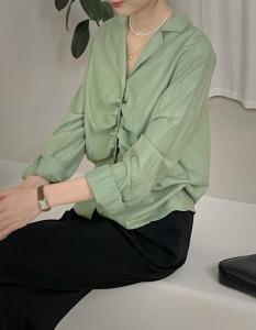 翻领V领衬衫,女装衬衫,TVMV(4F)