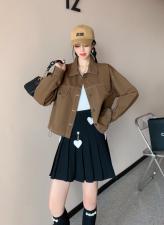 牛仔短外套，女装短外套，简妮依魅